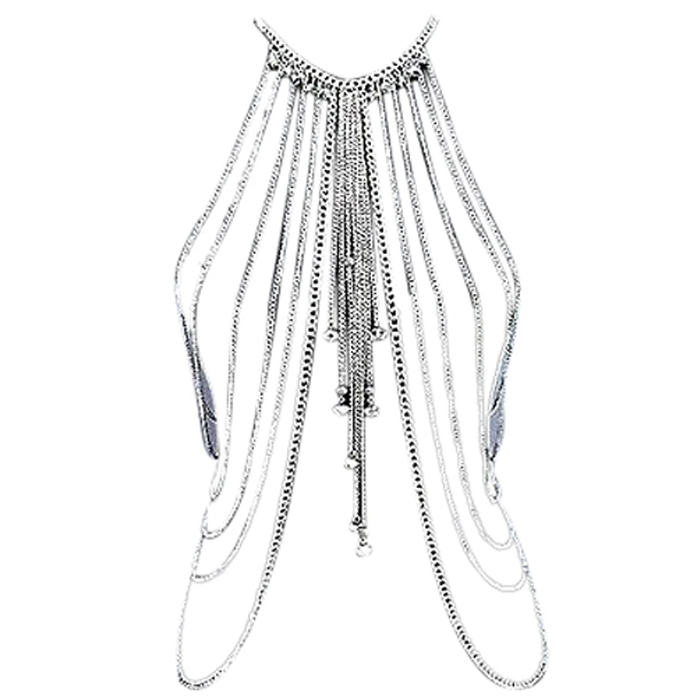 Silver Summer Style Fashion Jewelry Punk Metal Multilayer Tassel Gold Silver Plated Long Crystal Necklace For Women
Silver Summer Style Fashion Jewelry Punk Metal Multilayer Tassel Gold Silver Plated Long Crystal Necklace For Women