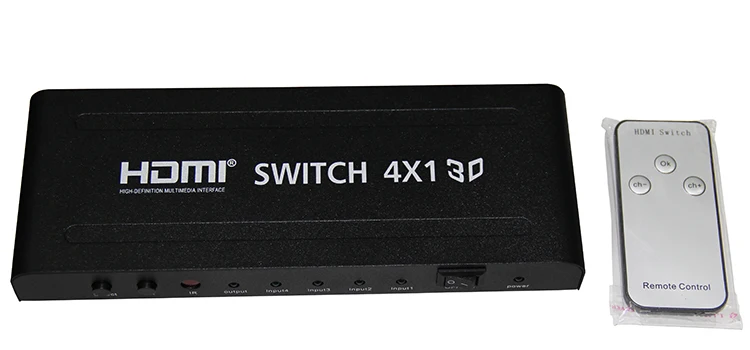 HDMI Switch 4x1 HDMI 1.4 4Kx2K Switcher Switch with PIP function for HDTV DVD With power adapter
HDMI Switch 4x1 HDMI 1.4 4Kx2K Switcher Switch with PIP function for HDTV DVD With power adapter