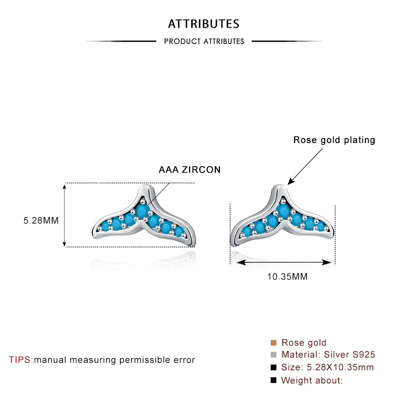 2019 New S925 Sterling Silver Color SS925 Cute Dolphin Tail Stud Earrings for Women Fashion Jewelry Korean Earrings
2019 New S925 Sterling Silver Color SS925 Cute Dolphin Tail Stud Earrings for Women Fashion Jewelry Korean Earrings