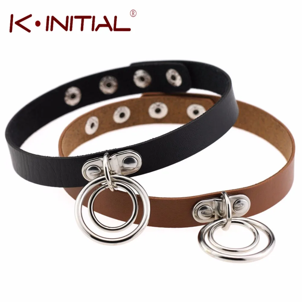 Kinitial 1Pcs Rivet Handmade Chain PU Leather O-Ring Double Circle Collar Choker Bijouterie Trinket Charms Jewelry Accessories
Kinitial 1Pcs Rivet Handmade Chain PU Leather O-Ring Double Circle Collar Choker Bijouterie Trinket Charms Jewelry Accessories