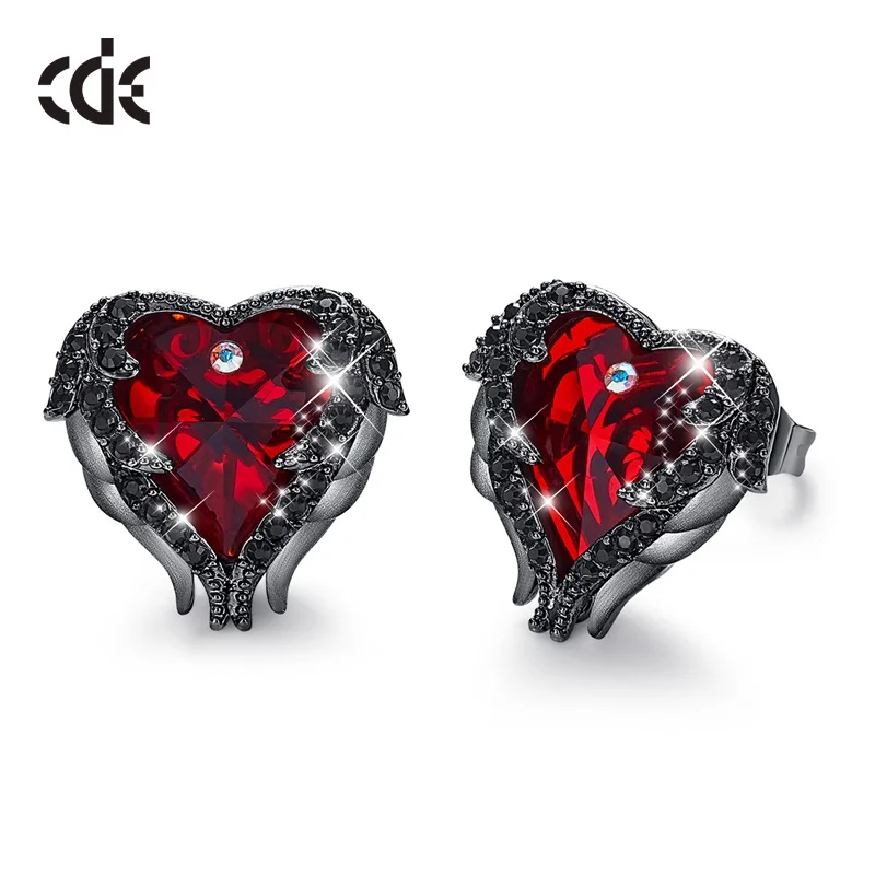 CDE Heart Earrings Women Jewelry Earrings Embellished with Crystals Angel Wing Earrings for Women Party Jewellery
CDE Heart Earrings Women Jewelry Earrings Embellished with Crystals Angel Wing Earrings for Women Party Jewellery