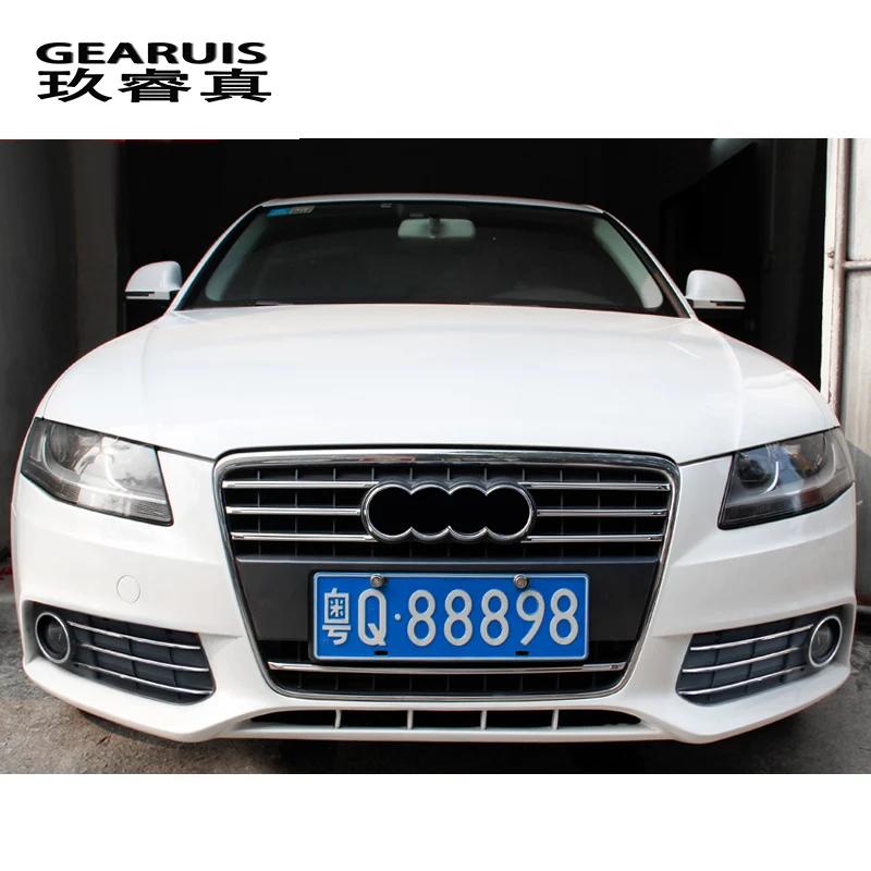 Car styling front fog lamps grille slats lights covers Sticker decoration strips For Audi A4 b8 2009-2012 auto Accessories
Car styling front fog lamps grille slats lights covers Sticker decoration strips For Audi A4 b8 2009-2012 auto Accessories