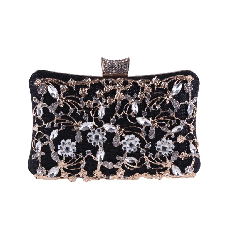 Height Quality Women Crystal Evening Cag Retro Flower Clutch Bags Wedding Diamond Purse Bag Rhinestone Small Shoulder Bags New
Height Quality Women Crystal Evening Cag Retro Flower Clutch Bags Wedding Diamond Purse Bag Rhinestone Small Shoulder Bags New