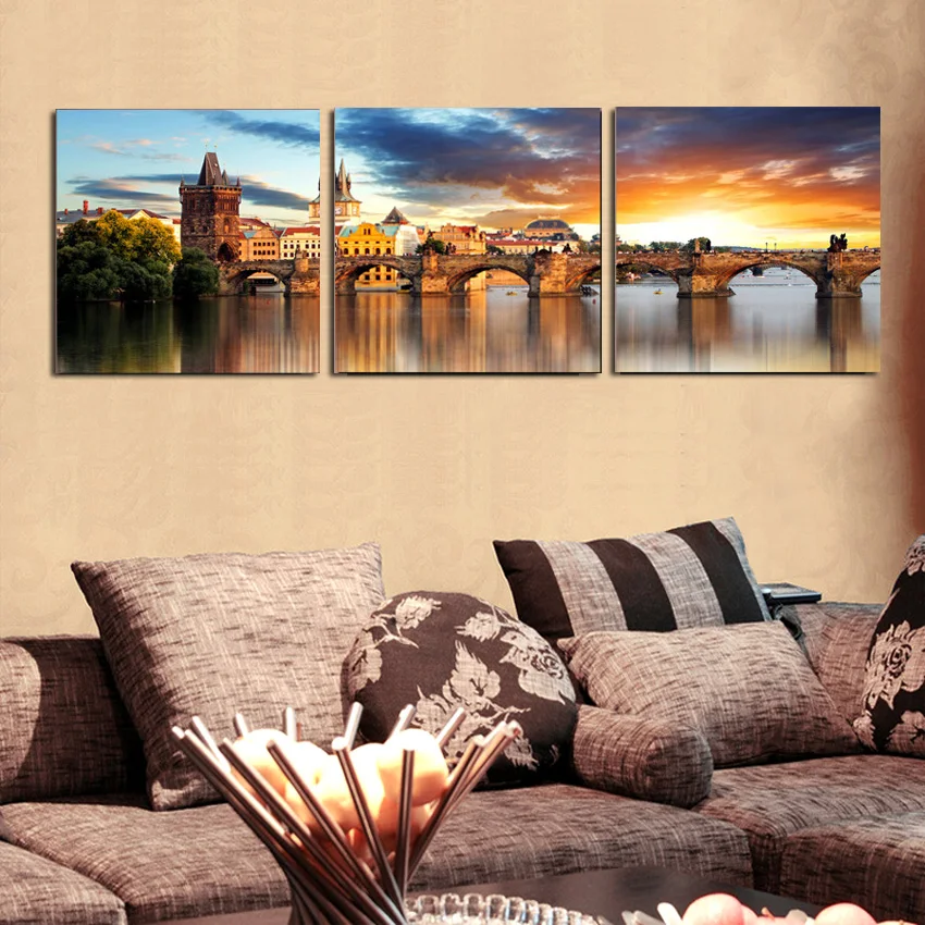 Home Decor Modern Paintings The Vltava River Landscape Canvas Painting European Traditional Building Wall Art Pictures For Decor
Home Decor Modern Paintings The Vltava River Landscape Canvas Painting European Traditional Building Wall Art Pictures For Decor