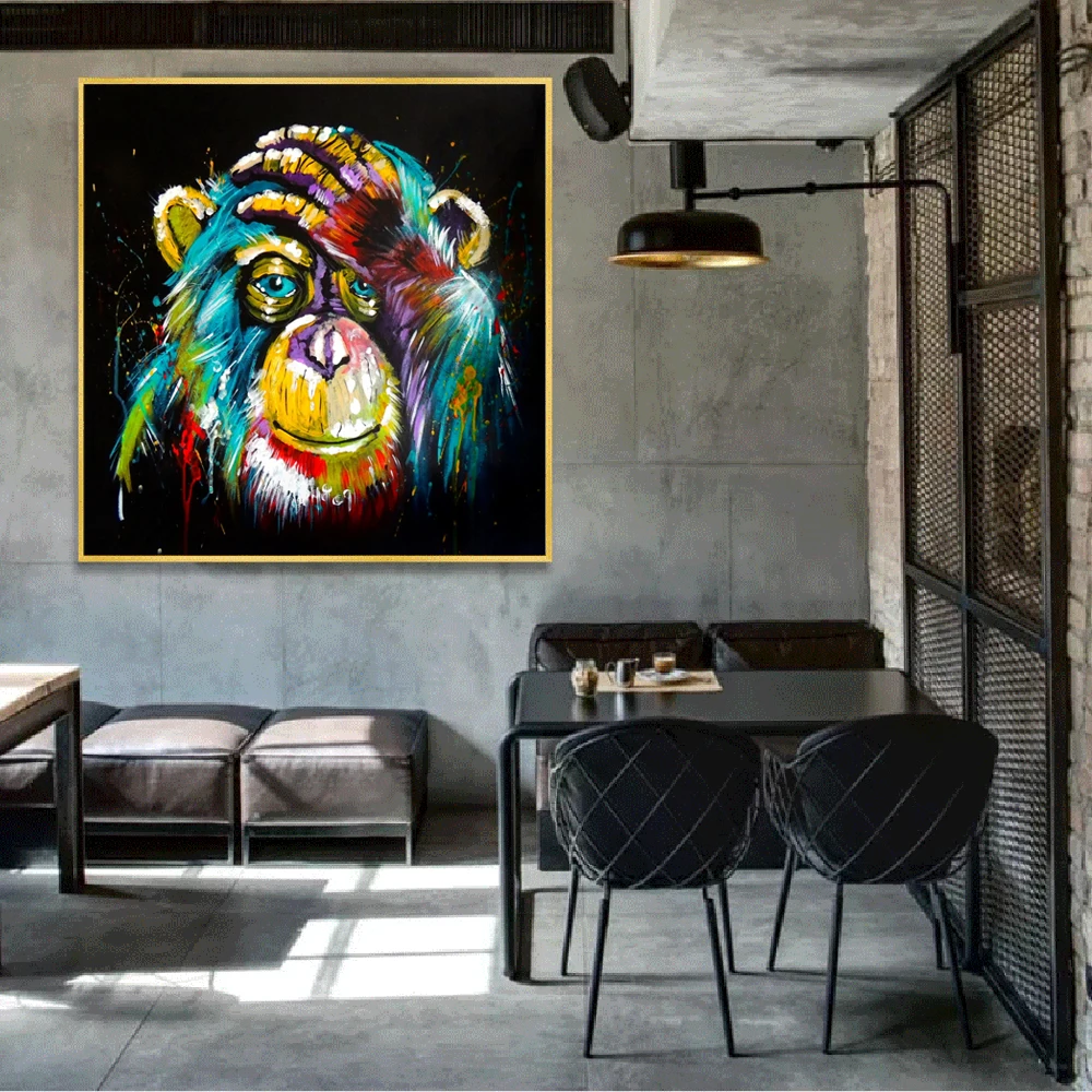 Watercolor Thinking Monkey Wall Art Canvas Prints Abstract Animals Pop Art Canvas Paintings Wall Decor Pictures For Kids Room
Watercolor Thinking Monkey Wall Art Canvas Prints Abstract Animals Pop Art Canvas Paintings Wall Decor Pictures For Kids Room