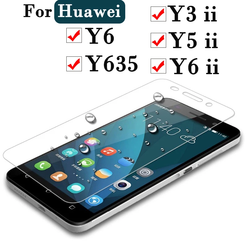 Для Huawei Y5 ii стекло для Y6 защита экрана Y635 5Y Y3 Y 3 5 6 635 защитное 9H на пленку