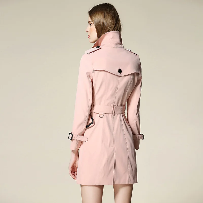 and autumn outfit in the new classical lapel long double-breasted women's trench coat High quality factory direct sale
and autumn outfit in the new classical lapel long double-breasted women's trench coat High quality factory direct sale