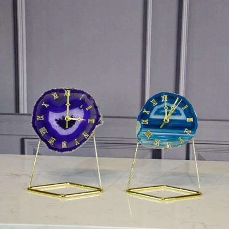 Natural Agate Slice Digital Clock Quartz Crystal Stone Mineral specimen crystal crafts Home Decorations Quartz Clock
Natural Agate Slice Digital Clock Quartz Crystal Stone Mineral specimen crystal crafts Home Decorations Quartz Clock