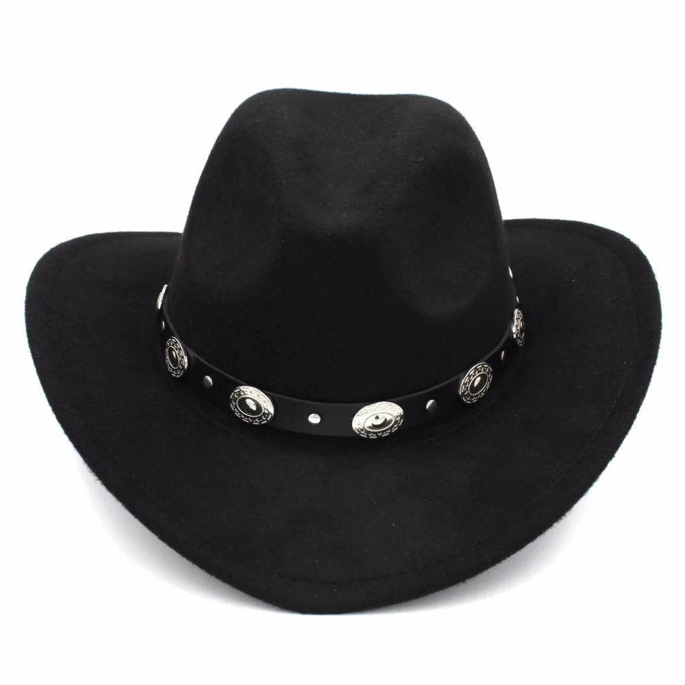 Mistdawn Womem Men Wool Blend Western Cowboy Hat Wide Brim Cowgirl Jazz Sombrero Cap Leather Band
Mistdawn Womem Men Wool Blend Western Cowboy Hat Wide Brim Cowgirl Jazz Sombrero Cap Leather Band