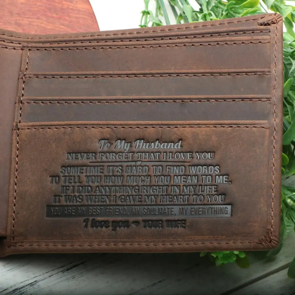 Wallet for men,Engraved Leather RFID Biflod Minimalist Front Pocket Purse Gift for Husband on Birthday,Anniversary,ChristmasDay.
Wallet for men,Engraved Leather RFID Biflod Minimalist Front Pocket Purse Gift for Husband on Birthday,Anniversary,ChristmasDay.