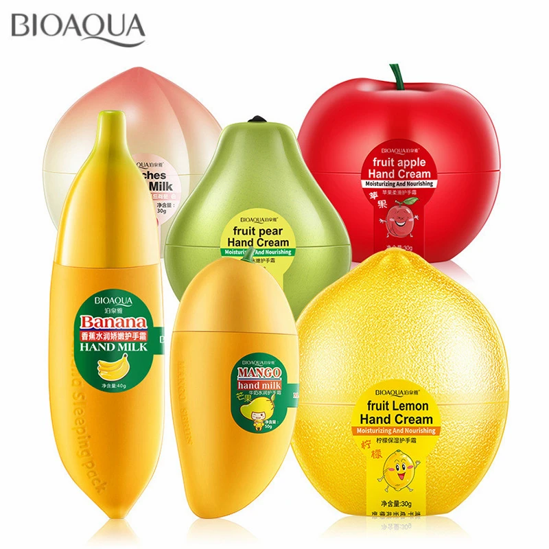 6PCS/lot Mini Cute Peach Banana Mango Apple Moisturizing Whitening Fruit Hand Cream for Winter Hand Care Lotion Nourishing Skin
6PCS/lot Mini Cute Peach Banana Mango Apple Moisturizing Whitening Fruit Hand Cream for Winter Hand Care Lotion Nourishing Skin
