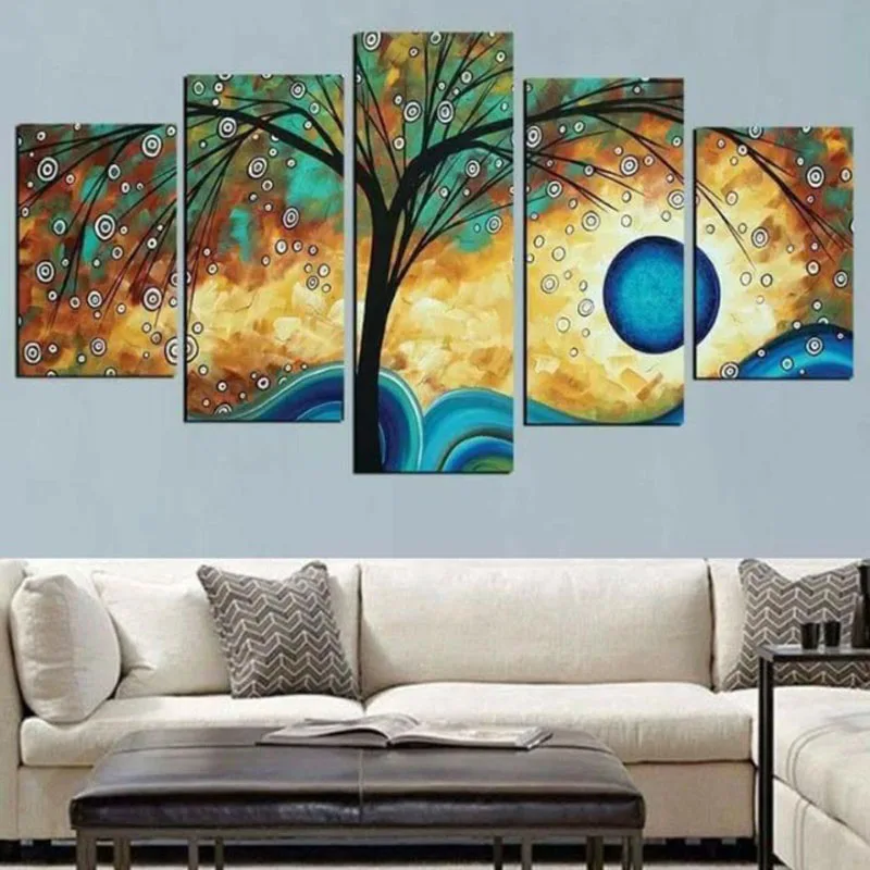 Modern Abstract diamond painting on Canvas 5pcs Money Tree diamond embroidery wall Art Picture cross stitch Painting for Living
Modern Abstract diamond painting on Canvas 5pcs Money Tree diamond embroidery wall Art Picture cross stitch Painting for Living
