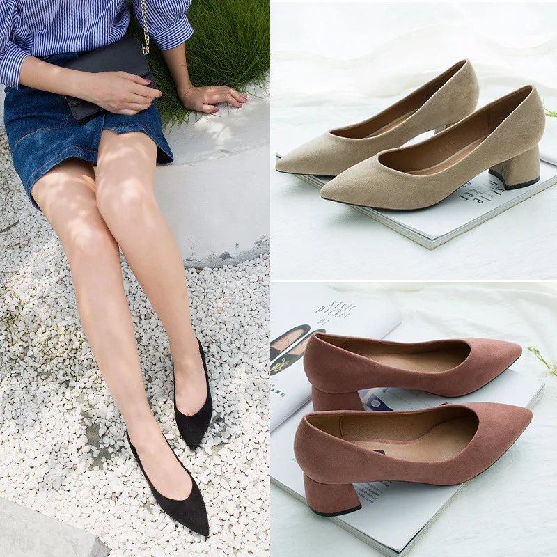women shoes Pointed High heels Career Thick with Shallow mouth mid heel women pumps Shallow mouth Thick with
women shoes Pointed High heels Career Thick with Shallow mouth mid heel women pumps Shallow mouth Thick with
