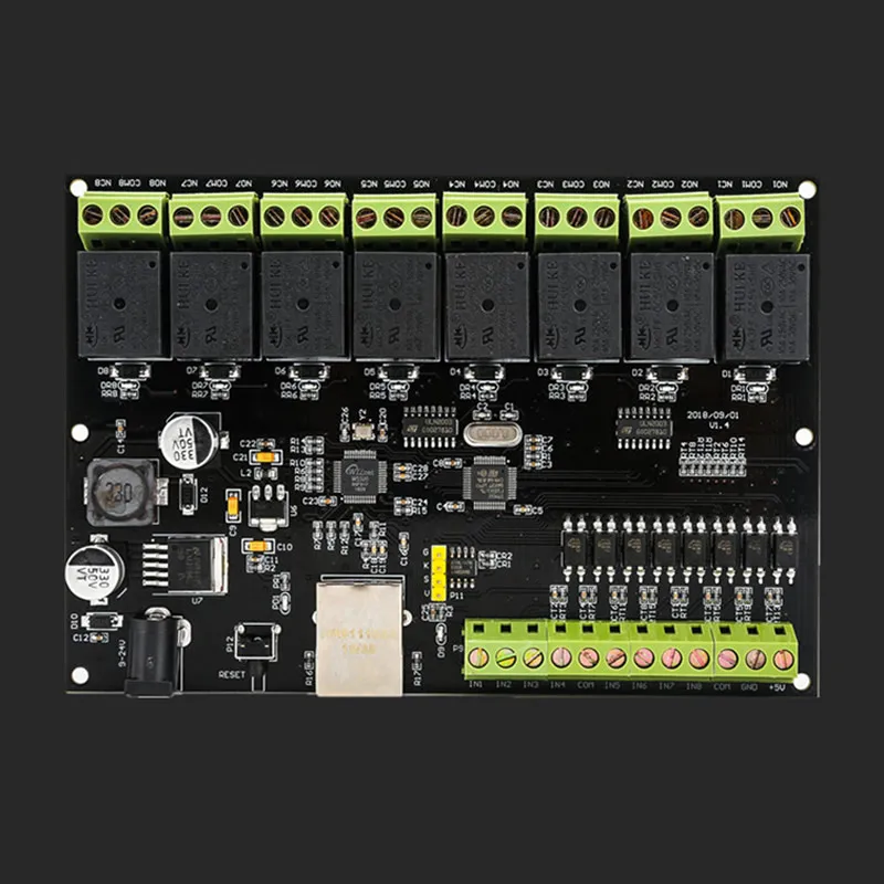 Сетевое РЕЛЕ 8 способов, контроллер доступа IP/ Ethernet TCP MODBUS 8 в 8, выход из переключателя
Сетевое РЕЛЕ 8 способов, контроллер доступа IP/ Ethernet TCP MODBUS 8 в 8, выход из переключателя