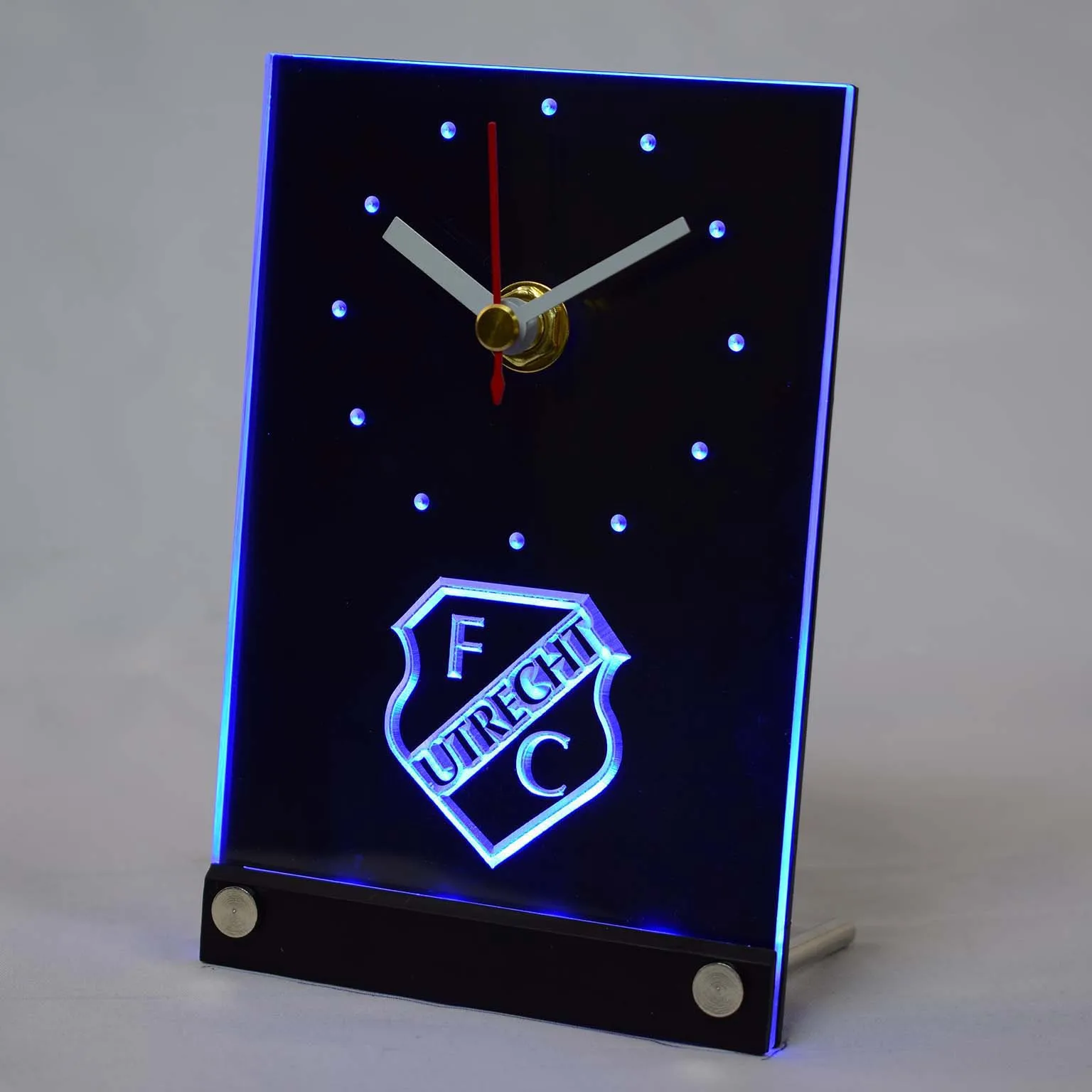 Tnc1007 FC Утрехт футбольный клуб Eredivisie 3D LED настольные часы|3d led clock|3d clockclock 3d |