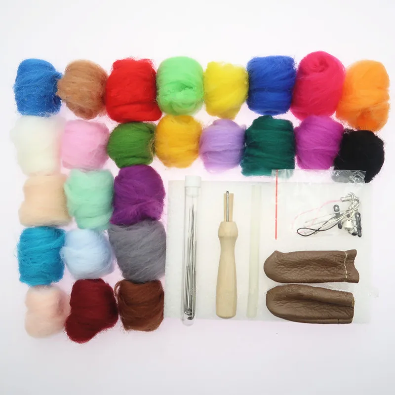 25 color Felting Wool Roving Hand Spinning Wool Fiber Yarn for Needle Felting DIY Materials PIN10
25 color Felting Wool Roving Hand Spinning Wool Fiber Yarn for Needle Felting DIY Materials PIN10