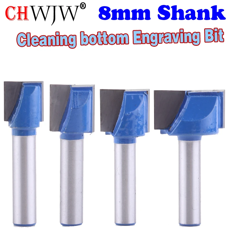 CHWJW 1pc 8mm Cleaning bottom Engraving Bit solid carbide router bit Woodworking Tools CNC milling cutter endmill for wood
CHWJW 1pc 8mm Cleaning bottom Engraving Bit solid carbide router bit Woodworking Tools CNC milling cutter endmill for wood