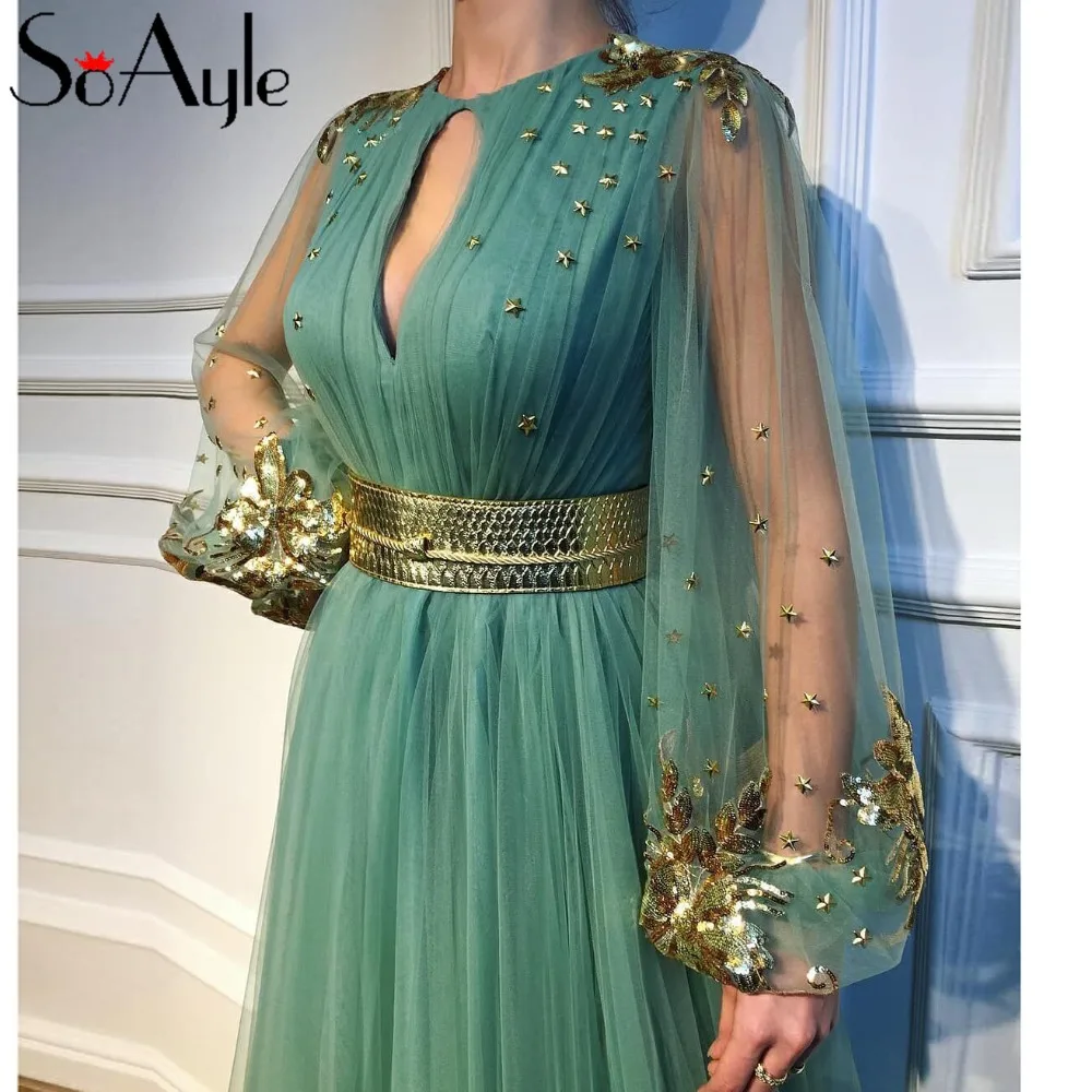 SoAyle A-Line Long Sleeves Star Gold belt Prom Dresses Vestidos De Baile Vestido Longo Ballkleider Evening Dresses
SoAyle A-Line Long Sleeves Star Gold belt Prom Dresses Vestidos De Baile Vestido Longo Ballkleider Evening Dresses