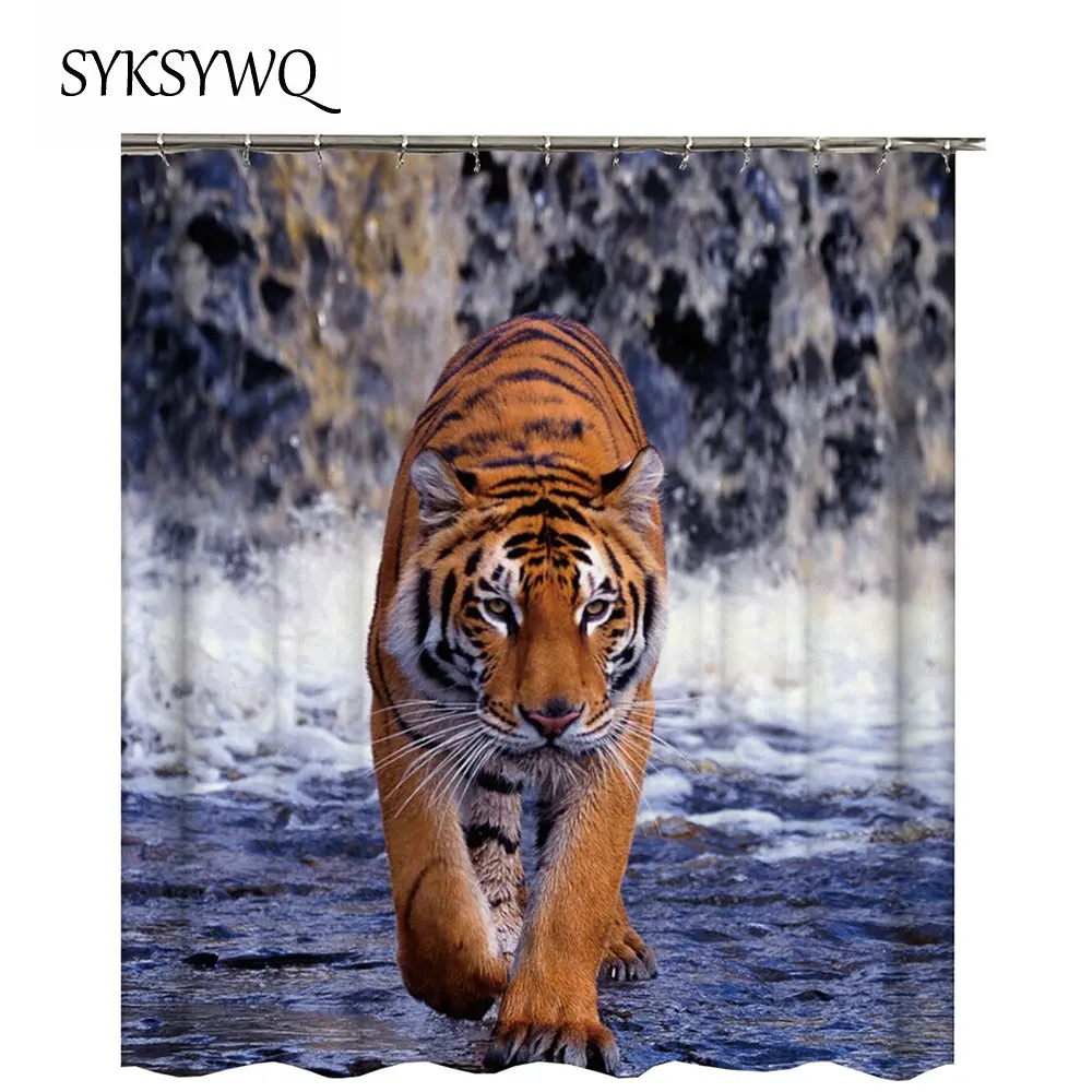 Tiger Shower Curtain Ocean Wave Rideau De Douche Tissus Striped Animal Water Bathroom Curtain Shower Drop Shipping Bath Shower
Tiger Shower Curtain Ocean Wave Rideau De Douche Tissus Striped Animal Water Bathroom Curtain Shower Drop Shipping Bath Shower