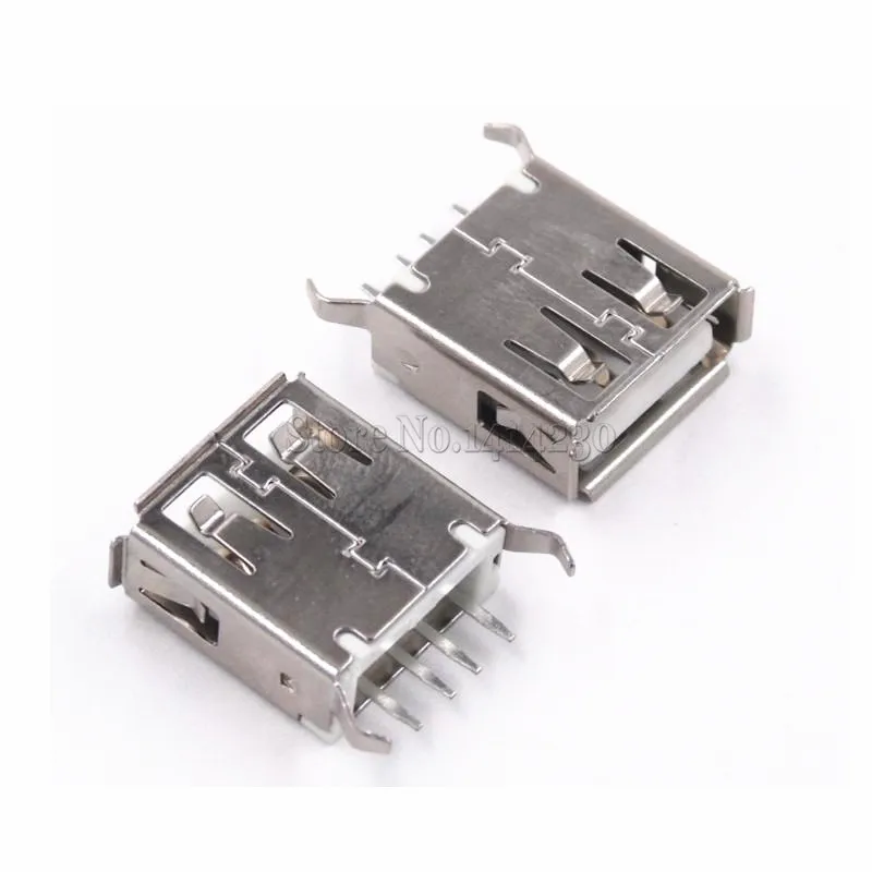10Pcs USB Type A Female Socket 180 Degrees Vertical 4pins USB Interface Sides Of the Curved Needle
10Pcs USB Type A Female Socket 180 Degrees Vertical 4pins USB Interface Sides Of the Curved Needle