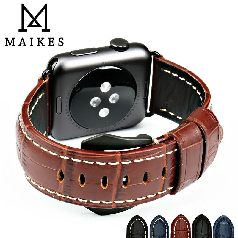 MAIKES Genuine Leather Strap Accessories For Apple Watch bands 44mm 40mm 42mm 38mm Series 7 6 SE 5 4 3 iWatch Watchband
MAIKES Genuine Leather Strap Accessories For Apple Watch bands 44mm 40mm 42mm 38mm Series 7 6 SE 5 4 3 iWatch Watchband