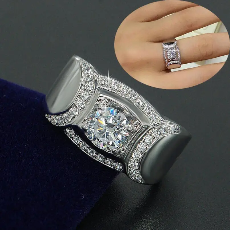 Size 8-13 High Quality Hot Sale Luxury Jewelry 925 Sterling Silver Round Cut White 5A Zirconia Wedding Men Band Pave Ring Gift
Size 8-13 High Quality Hot Sale Luxury Jewelry 925 Sterling Silver Round Cut White 5A Zirconia Wedding Men Band Pave Ring Gift