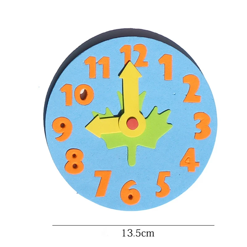 Baby Clock 3D Puzzle Educational Toys EVA Digital Cognition Time Awareness Kindergarten DIY Hand-Made Preschool Toys Gift
Baby Clock 3D Puzzle Educational Toys EVA Digital Cognition Time Awareness Kindergarten DIY Hand-Made Preschool Toys Gift