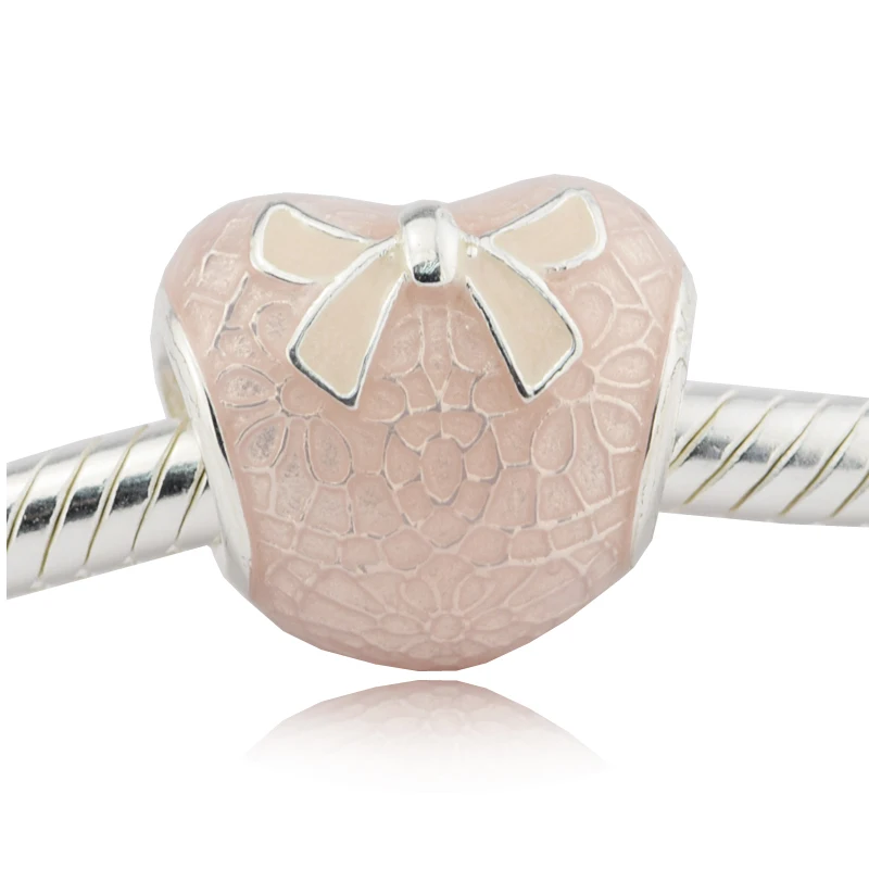 Pink Bow & Lace Heart Charm FitS DIY Bracelet & Necklace Sterling Silver Jewelry Fashion Beads For Woman DIY Make up
Pink Bow & Lace Heart Charm FitS DIY Bracelet & Necklace Sterling Silver Jewelry Fashion Beads For Woman DIY Make up