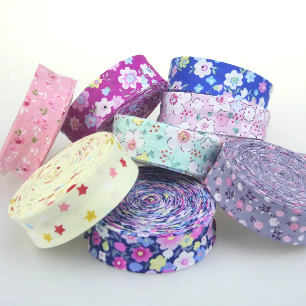 1" (25mm) Wide Single Fold Bias Tape Cotton Prefolded Binding DIY Craft Apparel Sewing Fabric, 5m/lot
1" (25mm) Wide Single Fold Bias Tape Cotton Prefolded Binding DIY Craft Apparel Sewing Fabric, 5m/lot