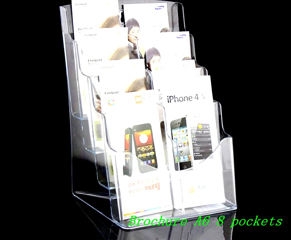 Clear Eight Pockets Plastic Acrylic Brochure Literature Pamphlet Display Holder Racks Stand To Insert Leaflet 12pcs
Clear Eight Pockets Plastic Acrylic Brochure Literature Pamphlet Display Holder Racks Stand To Insert Leaflet 12pcs