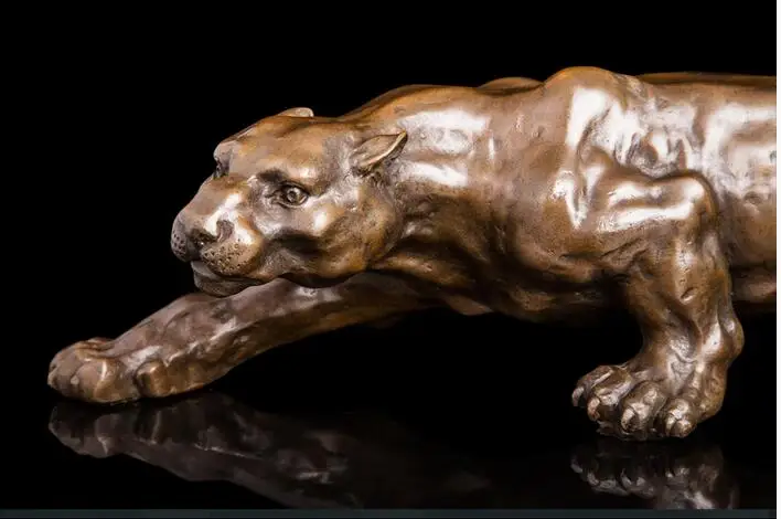 Brass crafts Statue Copper art "leopard ready" leopard ornaments art sculpture collection copper crafts Home Statue decoration
Brass crafts Statue Copper art "leopard ready" leopard ornaments art sculpture collection copper crafts Home Statue decoration