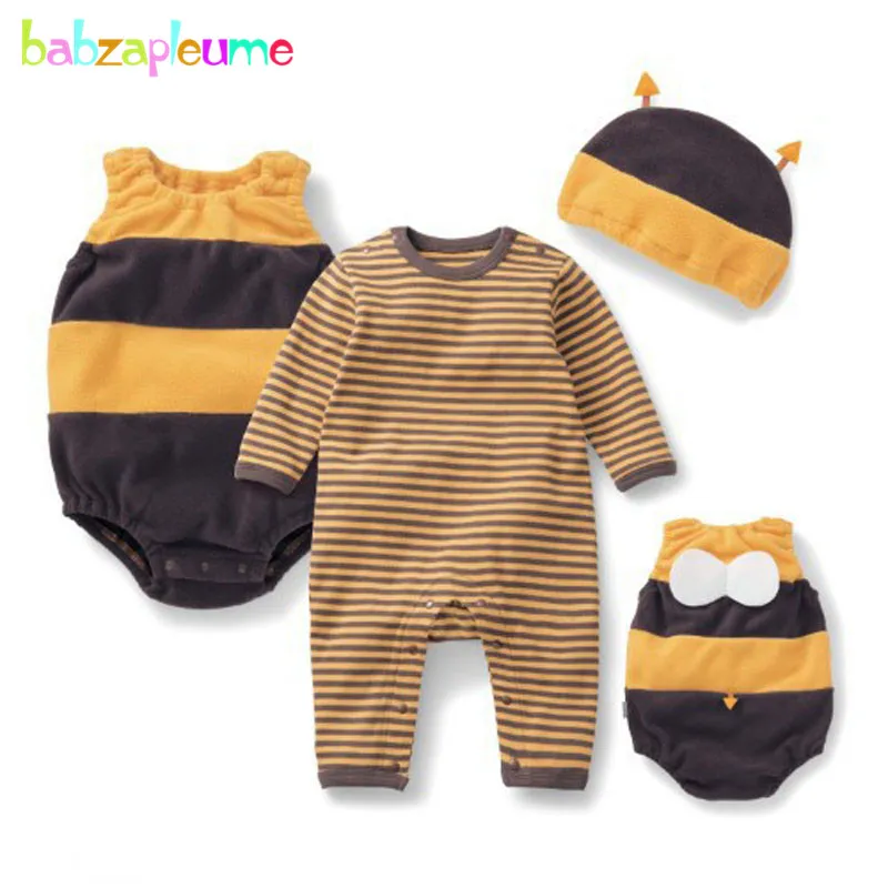 3PCS/0-18Months/Spring Autumn Newborn Baby Girls Boys Clothes Cartoon Cute Bee Bodysuit+Rompers+Hats Infant Clothing Sets BC1042
3PCS/0-18Months/Spring Autumn Newborn Baby Girls Boys Clothes Cartoon Cute Bee Bodysuit+Rompers+Hats Infant Clothing Sets BC1042