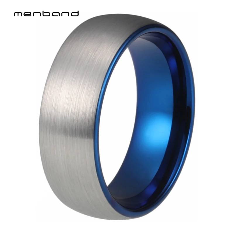 8MM Blue Men Women Rings Tungsten Carbide Engagement Band Dome Brushed Finish Comfort Fit
8MM Blue Men Women Rings Tungsten Carbide Engagement Band Dome Brushed Finish Comfort Fit