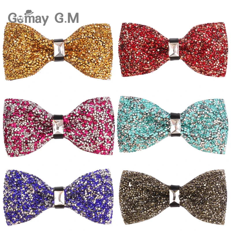 New Luxury Diamond Bow ties For Men Crystal Gem Bowties Fashion Wedding Party Accessories gravatas Neckwear Banquet Male Bow Tie
New Luxury Diamond Bow ties For Men Crystal Gem Bowties Fashion Wedding Party Accessories gravatas Neckwear Banquet Male Bow Tie