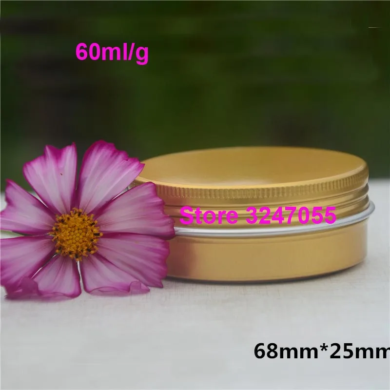 60ml 60g Gold Elegant High Quality Aluminum Cosmetic Cream Jar, Empty Round Portable Travel Mask Refillable Pot, Soap Package
60ml 60g Gold Elegant High Quality Aluminum Cosmetic Cream Jar, Empty Round Portable Travel Mask Refillable Pot, Soap Package