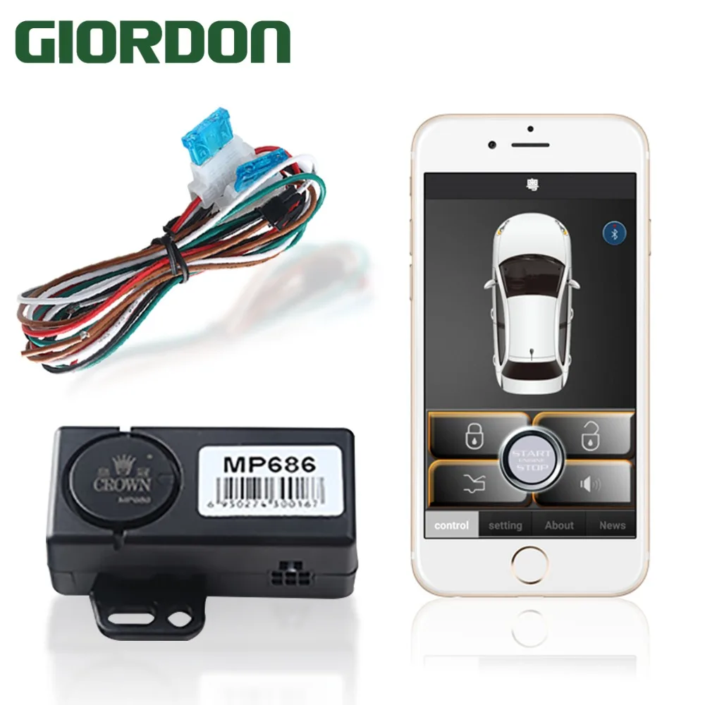 Smart phone sensor control car (Use APP) approaches the car to unlock, leaves the lock and outputs the original horn
Smart phone sensor control car (Use APP) approaches the car to unlock, leaves the lock and outputs the original horn