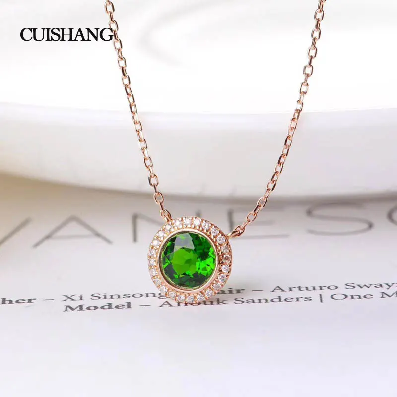 CSJ 14K Gold with Natural Chrome Diopside Pendants Engagement Party for woman gift Fine jewelry
CSJ 14K Gold with Natural Chrome Diopside Pendants Engagement Party for woman gift Fine jewelry