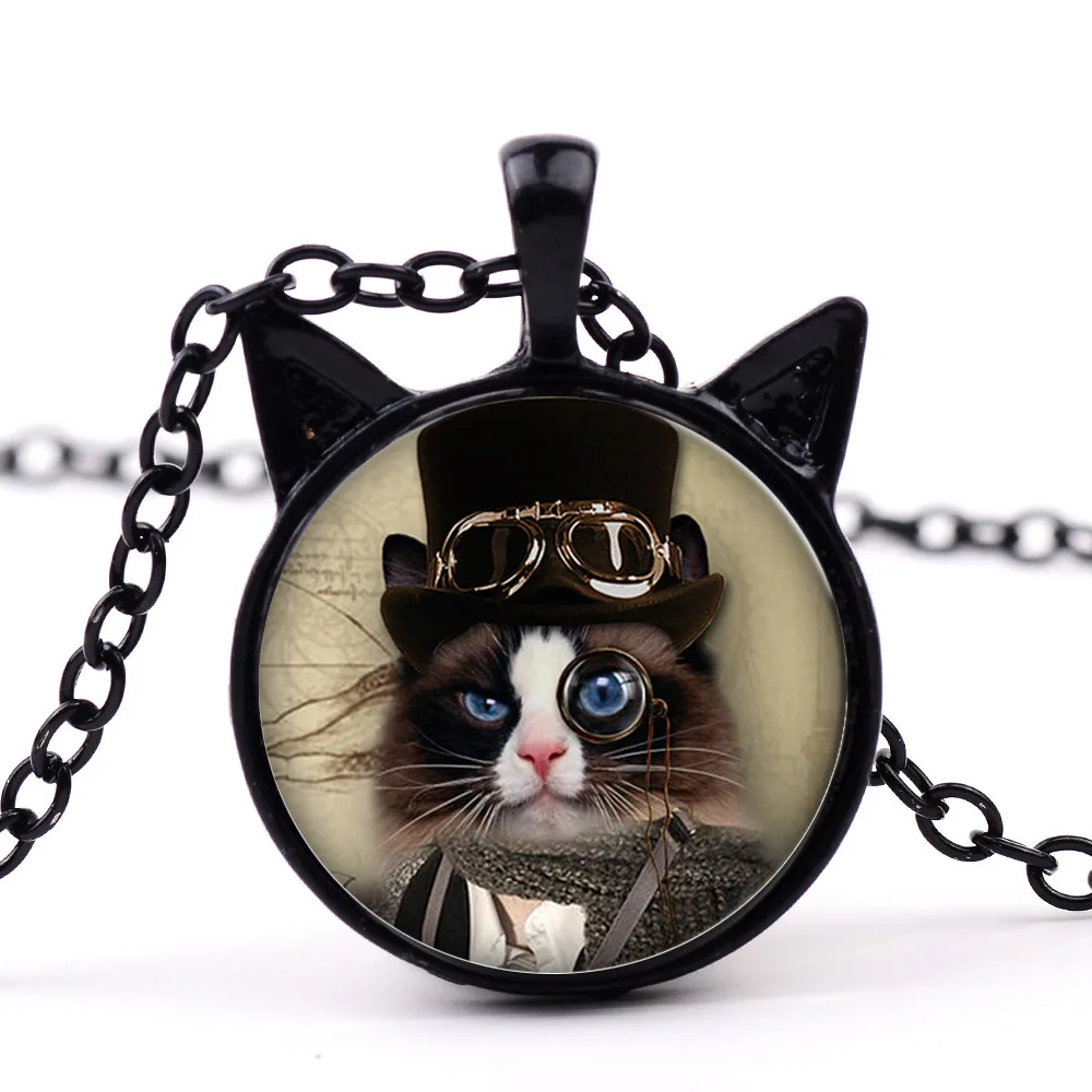 DoreenBeads Fashion Steampunk Necklace Bronze Black Link Chain Cute Hat Cat Cabochon Pendants Beautiful Trendy Jewelry,1 Piece
DoreenBeads Fashion Steampunk Necklace Bronze Black Link Chain Cute Hat Cat Cabochon Pendants Beautiful Trendy Jewelry,1 Piece