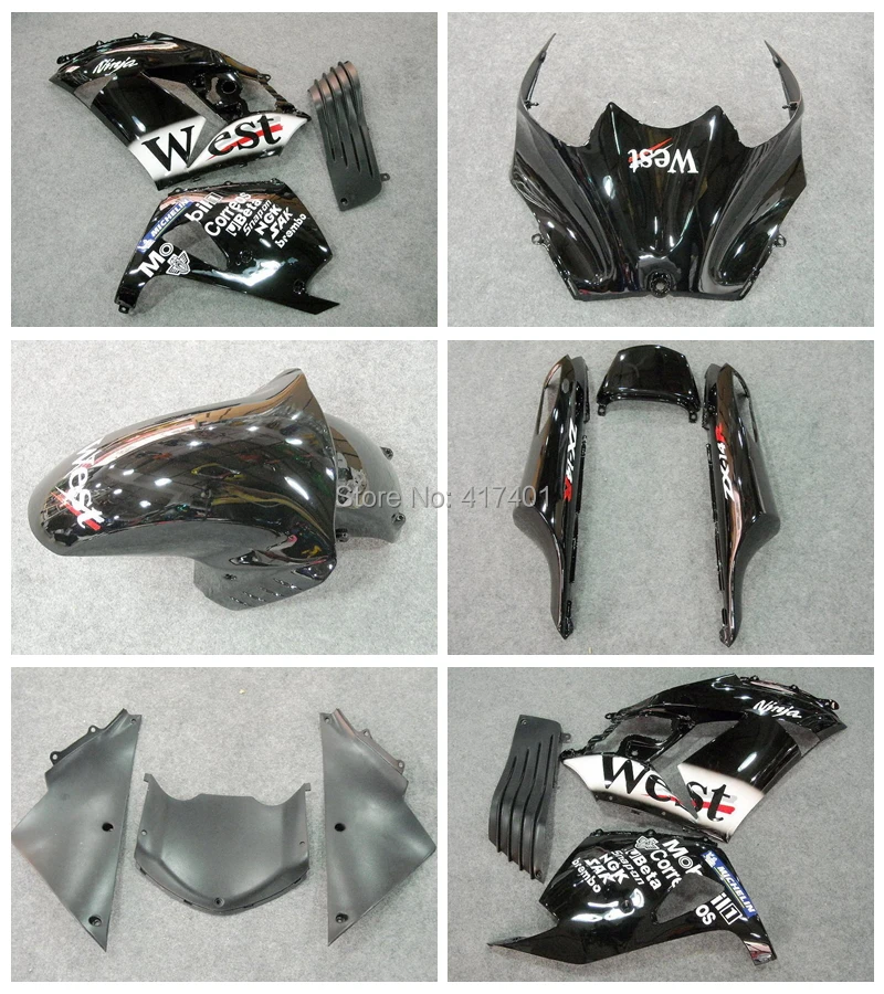 WEST Fairing kit FOR KAWASAKI NINJA ZX-14R ZZ-R1400 06-09 ZZR1400 ZX 14R 06 07 08 09 ZX 14R 2006 2007 2008 2009 Black white #S1Q
WEST Fairing kit FOR KAWASAKI NINJA ZX-14R ZZ-R1400 06-09 ZZR1400 ZX 14R 06 07 08 09 ZX 14R 2006 2007 2008 2009 Black white #S1Q