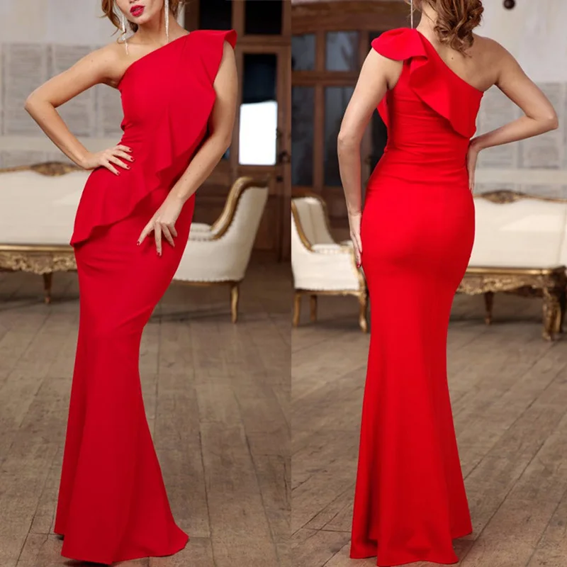 Charming Elegant Red Vintage Simple Floor-Length One-shouler Jersey Formal Long Prom Dresses Gowns
Charming Elegant Red Vintage Simple Floor-Length One-shouler Jersey Formal Long Prom Dresses Gowns