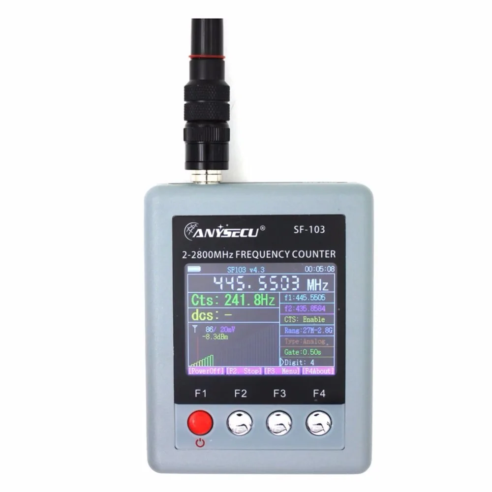 BaoFeng SF-103 Digital Frequency Counter Cover 2Mhz-2.8GHz Decoder Surecom Portable Tester for Walkie Talkie CTCSS CDCSS Meter
BaoFeng SF-103 Digital Frequency Counter Cover 2Mhz-2.8GHz Decoder Surecom Portable Tester for Walkie Talkie CTCSS CDCSS Meter