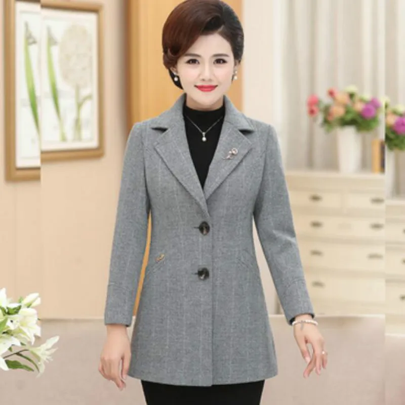 Large-size Autumn/winter Wool Coat Slim Temperament Overcoat High-grade Women Woolen Jacket Coats 5XL RE2495
Large-size Autumn/winter Wool Coat Slim Temperament Overcoat High-grade Women Woolen Jacket Coats 5XL RE2495