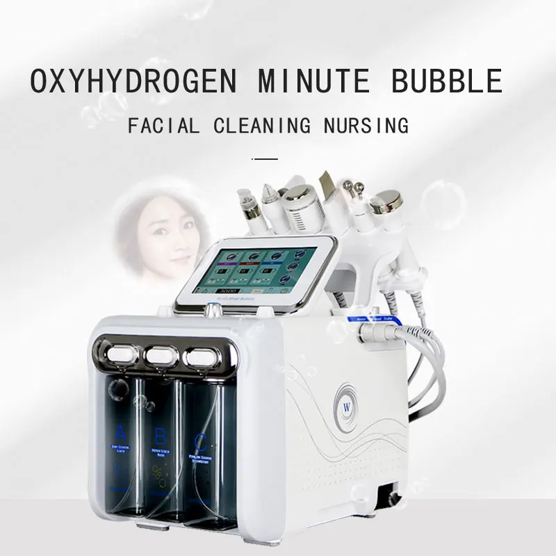 6 in 1 Water oxygen facial machine for deep cleansing exfoliating whitening skin anti-acne face lifting moisturizing machine
6 in 1 Water oxygen facial machine for deep cleansing exfoliating whitening skin anti-acne face lifting moisturizing machine