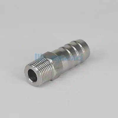 Stainless Steel Male BSP 3/8" Thread Pipe Fitting Barb Hose Tail Connector I/D 16mm
Stainless Steel Male BSP 3/8" Thread Pipe Fitting Barb Hose Tail Connector I/D 16mm