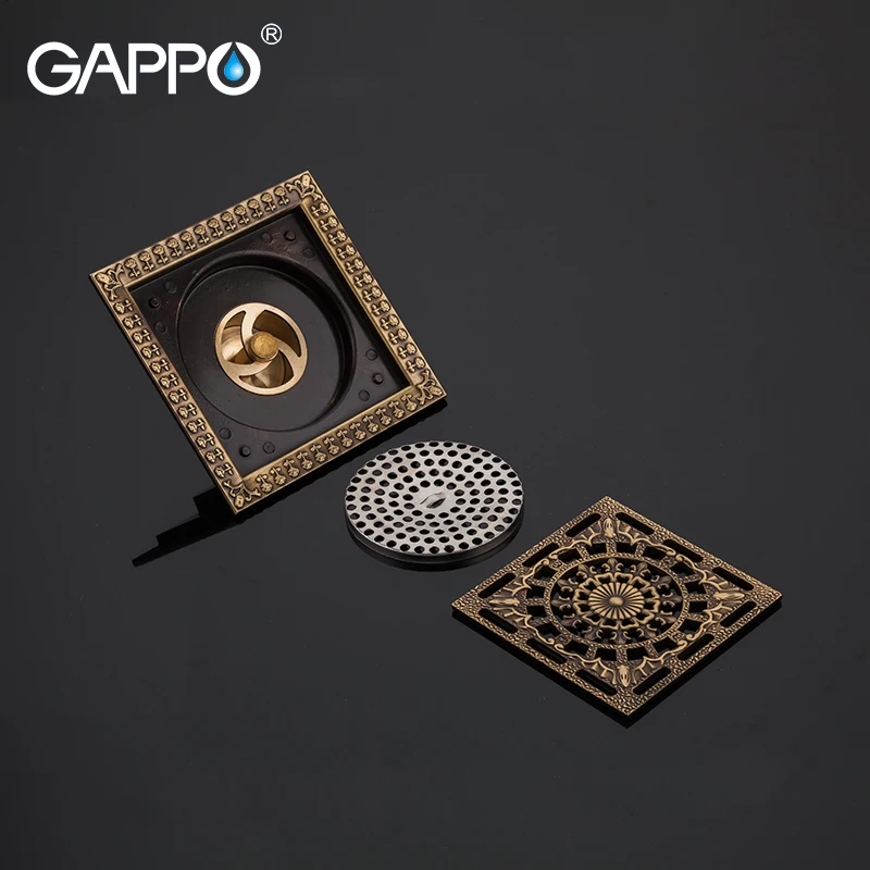 GAPPO Drains bathroom shower drains shower floor cover antique brass shower floor drains square drain stoppers
GAPPO Drains bathroom shower drains shower floor cover antique brass shower floor drains square drain stoppers