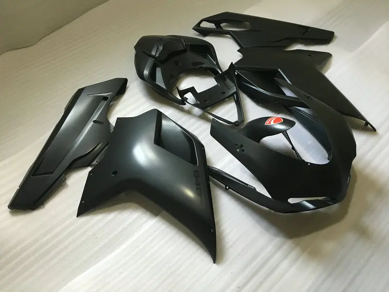 Комплект обтекателей для DUCATI 848 1098 07 08 09 10 11 12 ducati 1198 2007 2008 2011 ABS Матовый черный