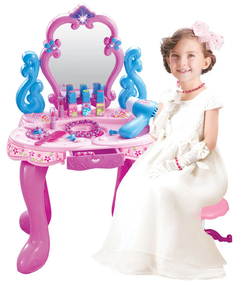 Simulation Dressing Table makeup toys pretend play children's little princess educational toys girls dresser set gift toys
Simulation Dressing Table makeup toys pretend play children's little princess educational toys girls dresser set gift toys