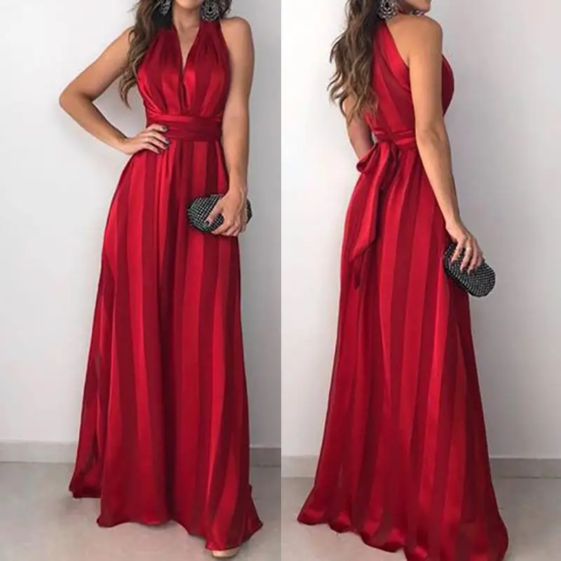 Red dresses Sexy Women Multiway Explosion models women's summer strap dress printed silk dress long
Red dresses Sexy Women Multiway Explosion models women's summer strap dress printed silk dress long