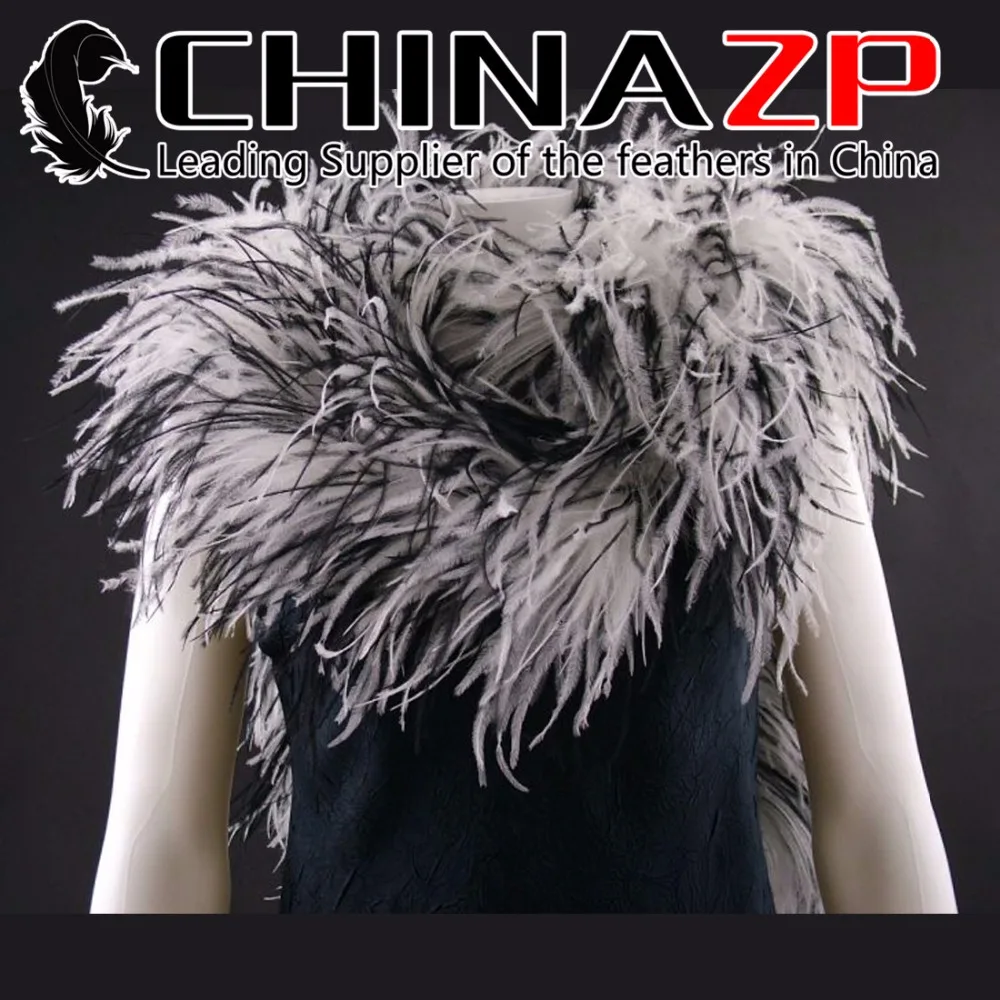 CHINAZP Crafts Co. Ltd 2yards/lot 2ply Exporting Good Quality Dyed White and Black Ostrich Feather Boas
CHINAZP Crafts Co. Ltd 2yards/lot 2ply Exporting Good Quality Dyed White and Black Ostrich Feather Boas
