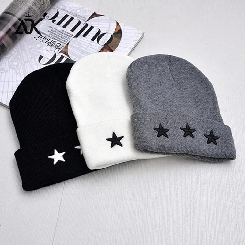 Embroidery Hip Hop Knitted Hat Women's Winter Cap Outdoor Stars Bonnet Solid Color Ski Hat Female Spring Autumn Skullies Beanies
Embroidery Hip Hop Knitted Hat Women's Winter Cap Outdoor Stars Bonnet Solid Color Ski Hat Female Spring Autumn Skullies Beanies
